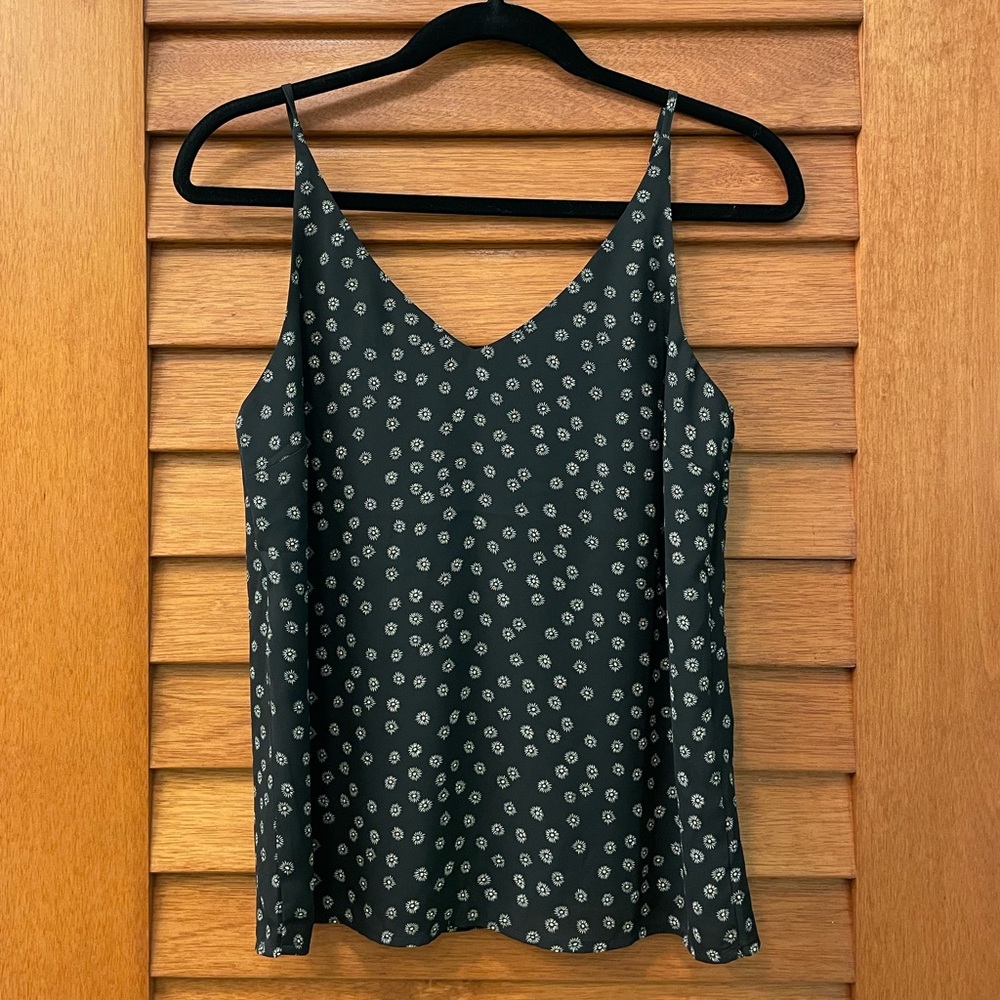 Banana Republic, Black, Floral-Print, Camisol